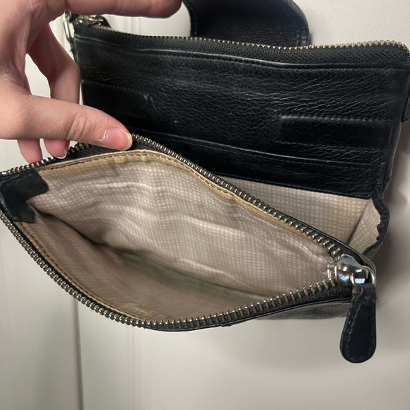 Vintage Brighton Black Leather Crossbody - Picture 7 of 12